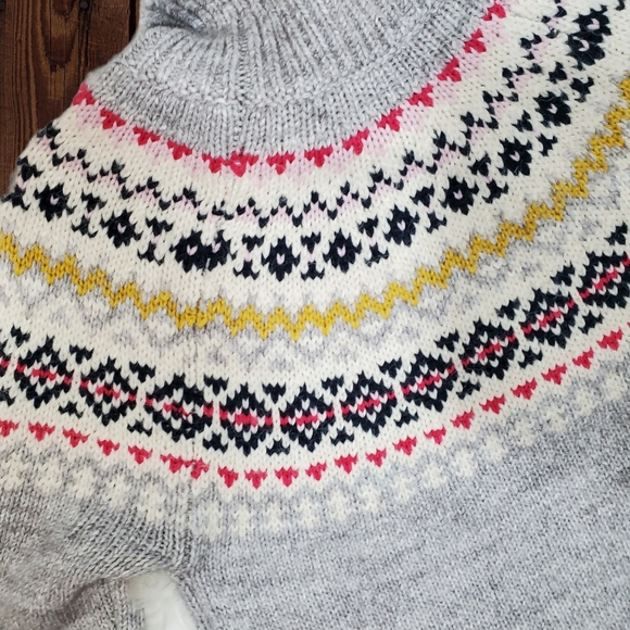 Joules Isle Fair Chunky Sweater, Kristy, size 2, Gray - Picture 4 of 8